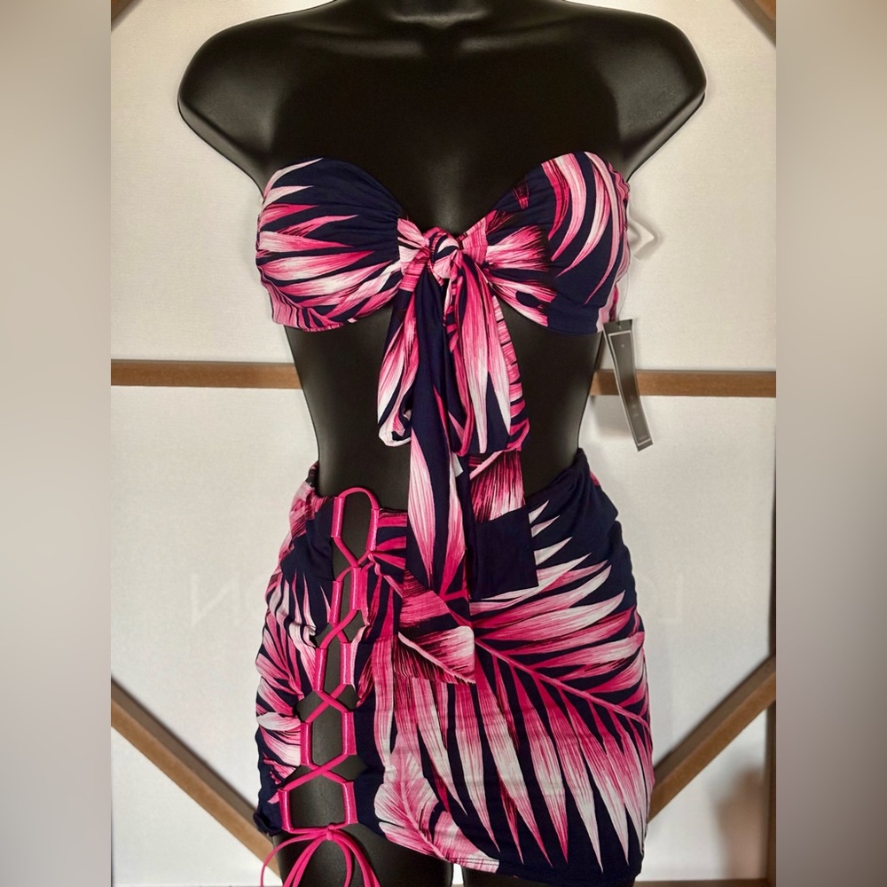Swim Set Bandeau Top W Skirt